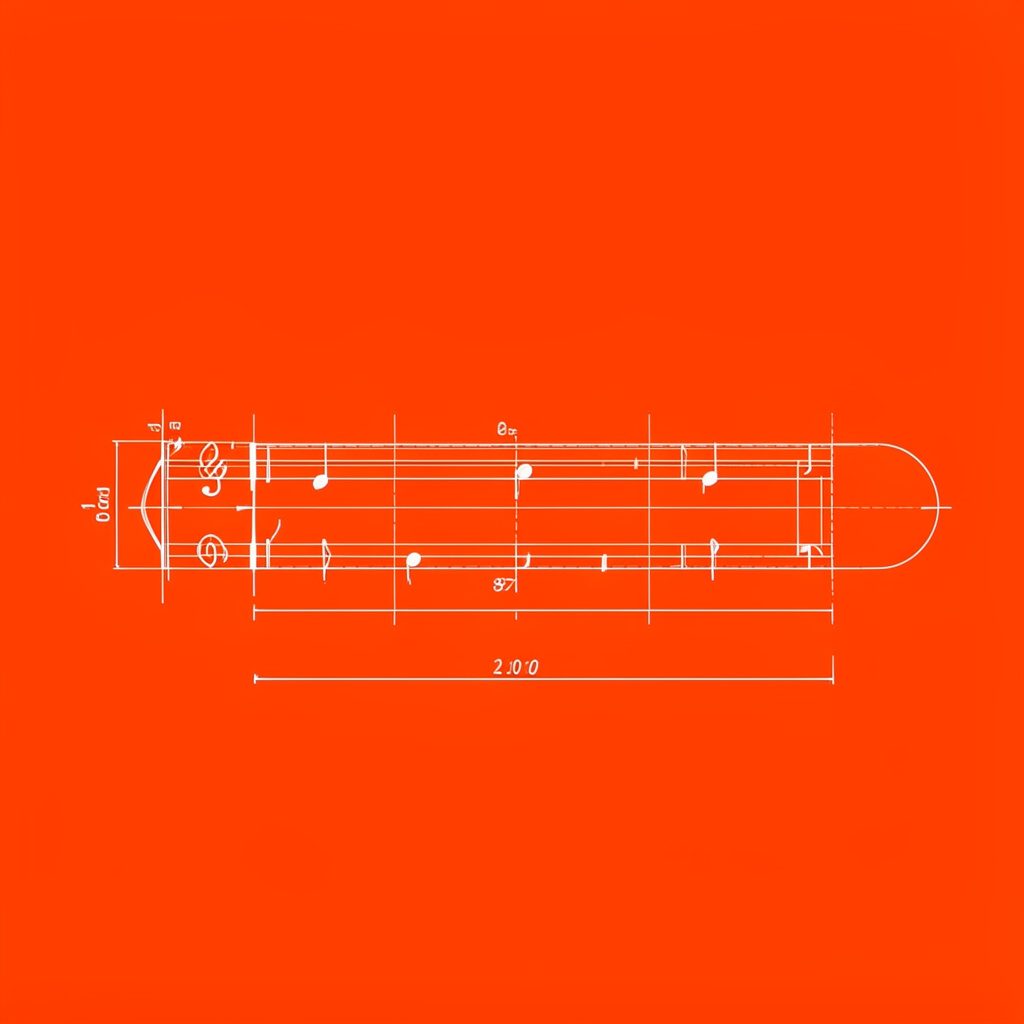 A square logo-style graphic with bold lettering and a stylized drum and microphone motif in bright blue, red, and orange colors